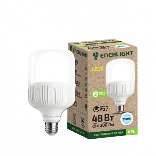 Лампа светодиодная Enerlight HPL 48Вт 6500К Е27