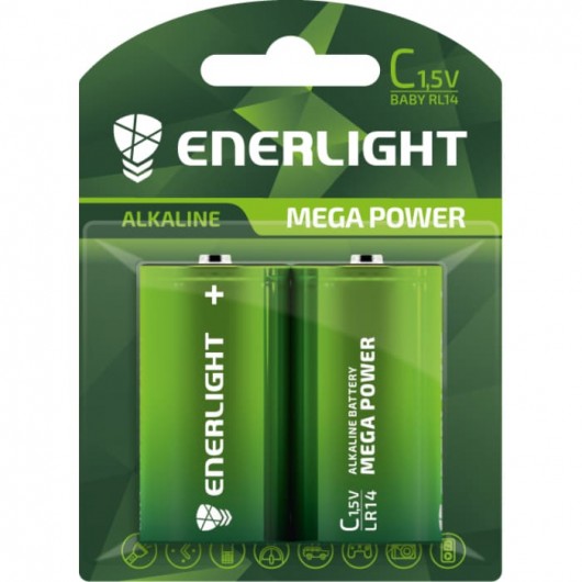 Батар. Enerlight Mega Power С BLI 2 (LR14)
