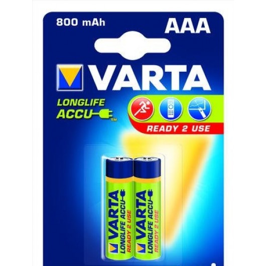 Аккумул. VARTA (56703) Rechargeable accu AAA 800mAh BLU 2 NI-MN (READY 2 USE)